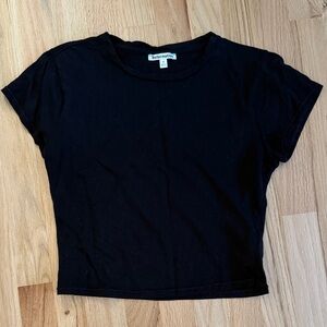 Reformation Classic Black Short Sleeve Tee